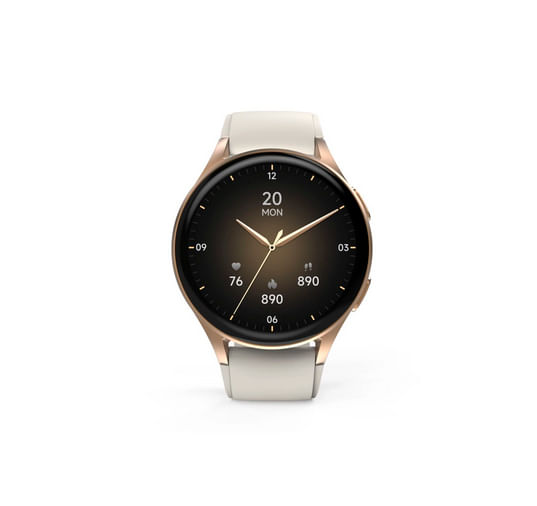 Hama Smartwatch 8900 33 cm 1.3 AMOLED 42 mm Digitale 466 x 466 Pixel Touch screen Oro GPS satellitare (Hama 8900 Fitness Hama Smartwatch 8900 3,3 cm (