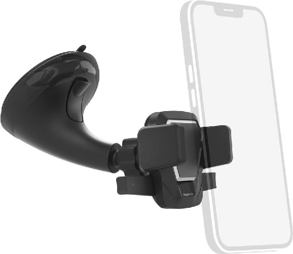 Hama Easy Snap Supporto passivo Telefono cellulare/smartphone Nero (Hama Easy Snap Car Smartphone Holder with Suction Cu Hama Easy Snap Supporto passi