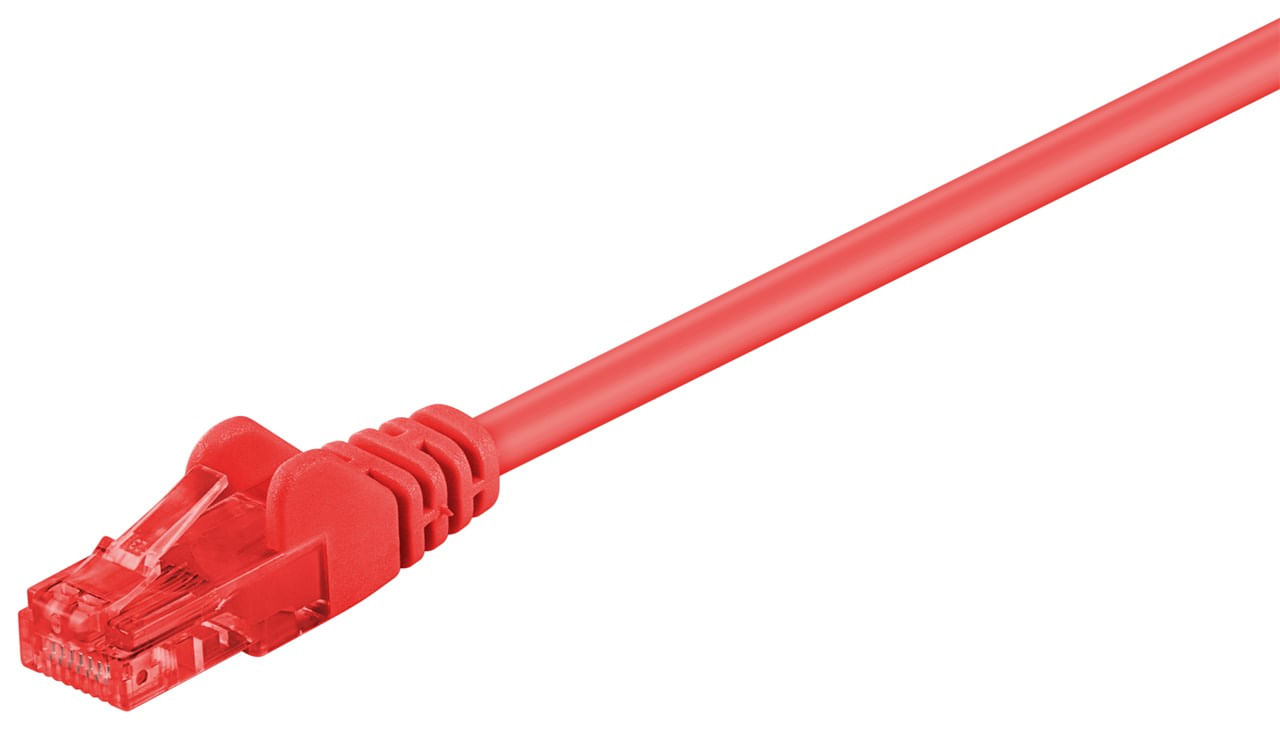 Goobay Cavo patch Wentronic Goobay CAT 6 U/UTP rosso 3 m - Miscela di rame CCA (68411) Goobay 68411 cavo di rete Rosso 3 m Cat6 U/UTP (UTP)