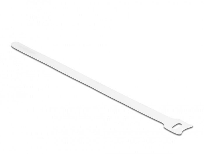 DeLOCK Fascetta per cavi a strappo L 250 x L 12 mm bianca 10 pezzi