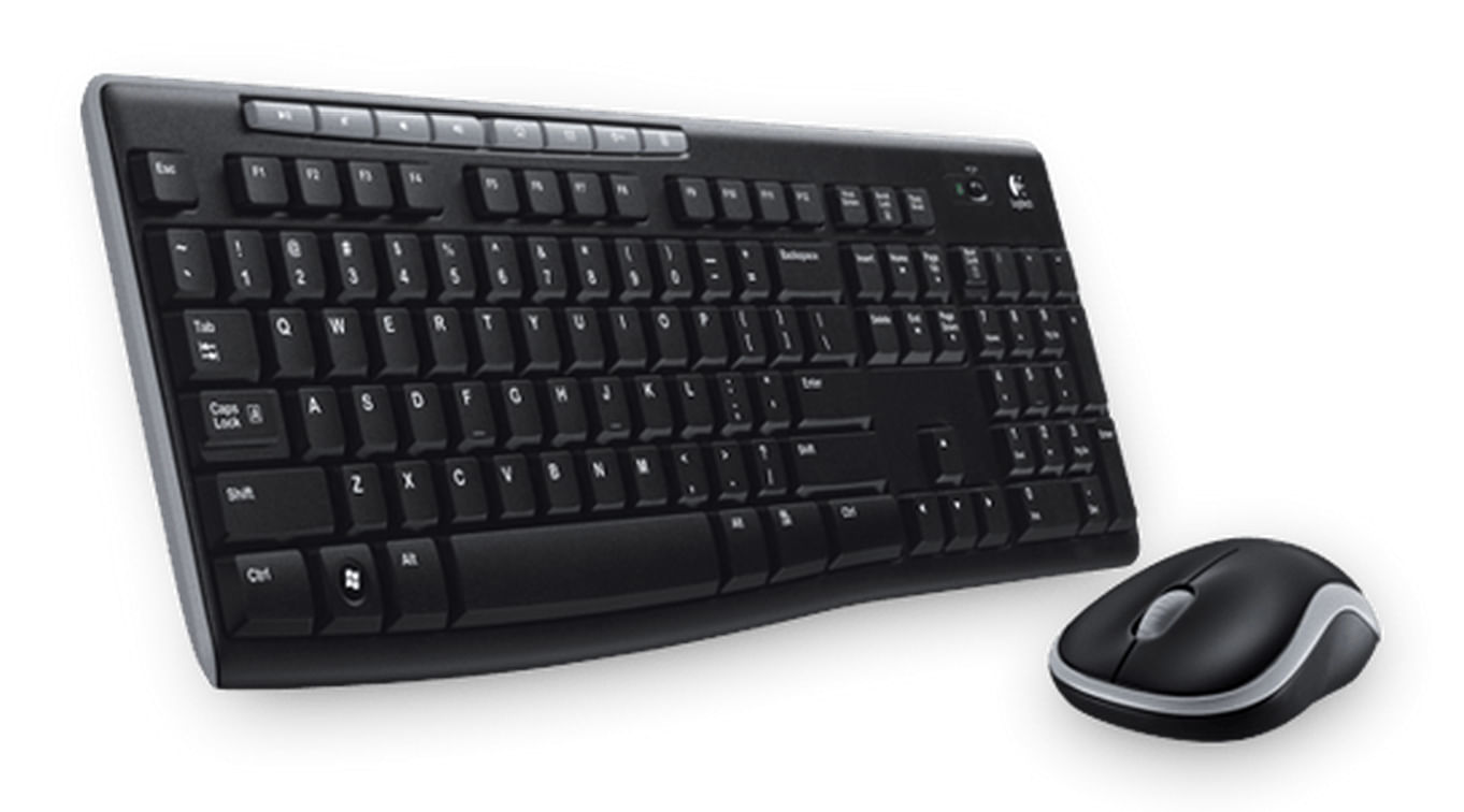 Logitech Wireless Combo MK270 tastiera Mouse incluso RF Wireless Greco Nero (WRLS COMBO MK270 - N/A - ELL - 2.4GHZ - N/A Logitech Wireless Combo MK270