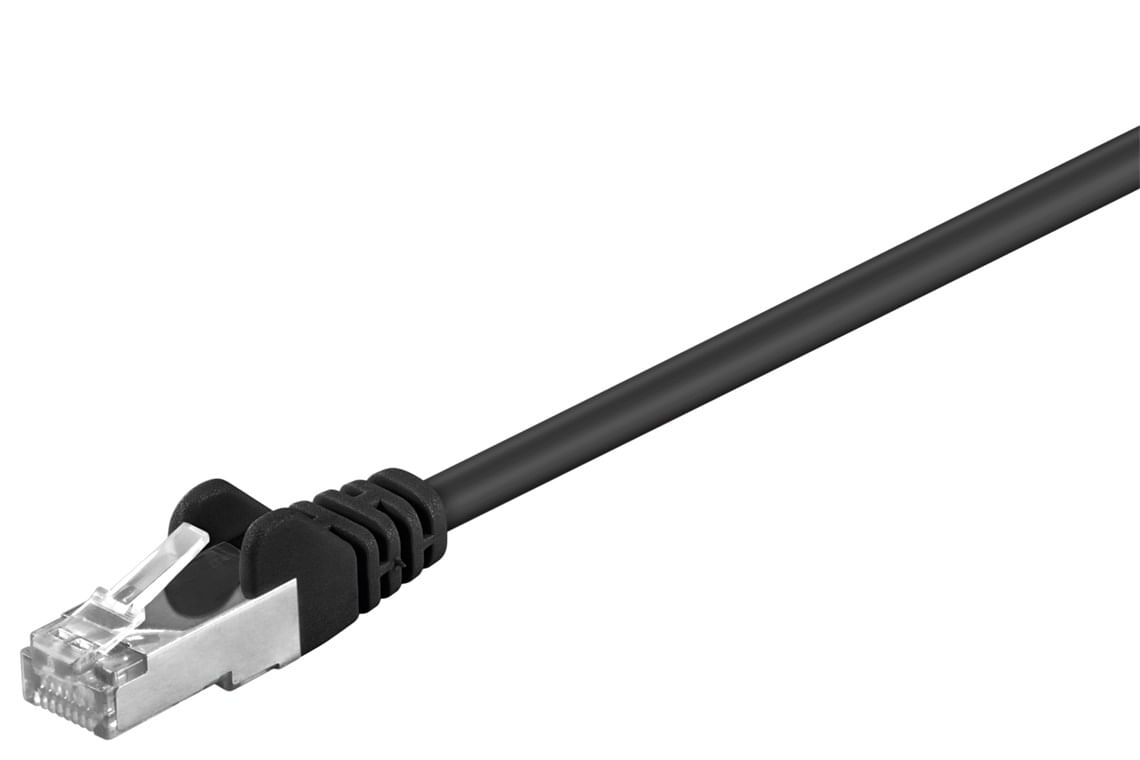 Goobay 68663 cavo di rete Nero 50 m Cat5e F/UTP (FTP)