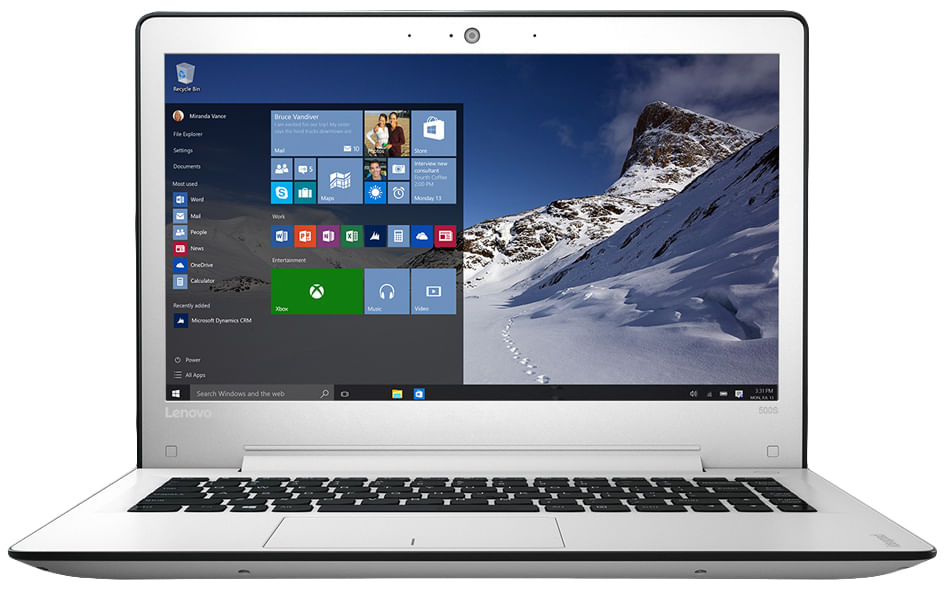 Lenovo IdeaPad 500S Intel Core i3 i3-6100U Computer portatile 33,8 cm (13.3") Full HD 4 GB DDR3L-SDRAM 128 GB SSD Wi-Fi 5 (802.11ac) Windows 10 Home