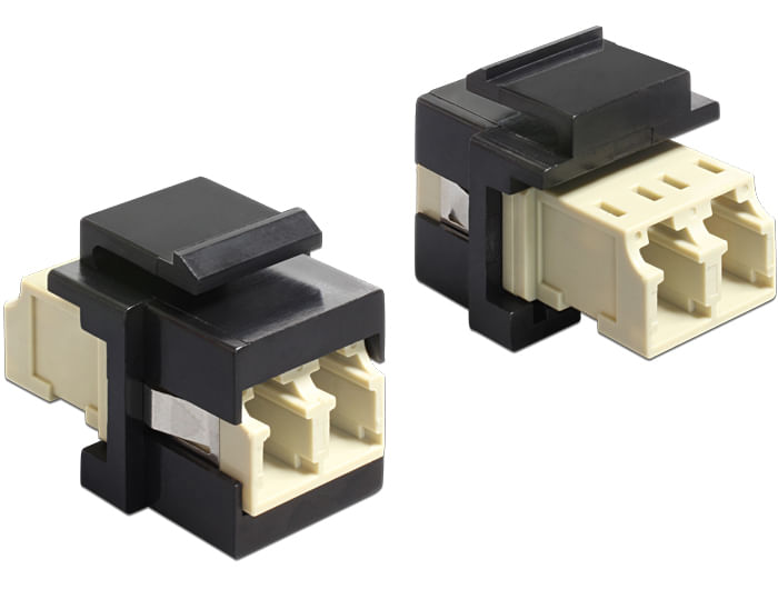Delock Modulo Keystone Jack duplex LC a jack duplex LC verde lime / nero DeLOCK 86330 modulo Keystone