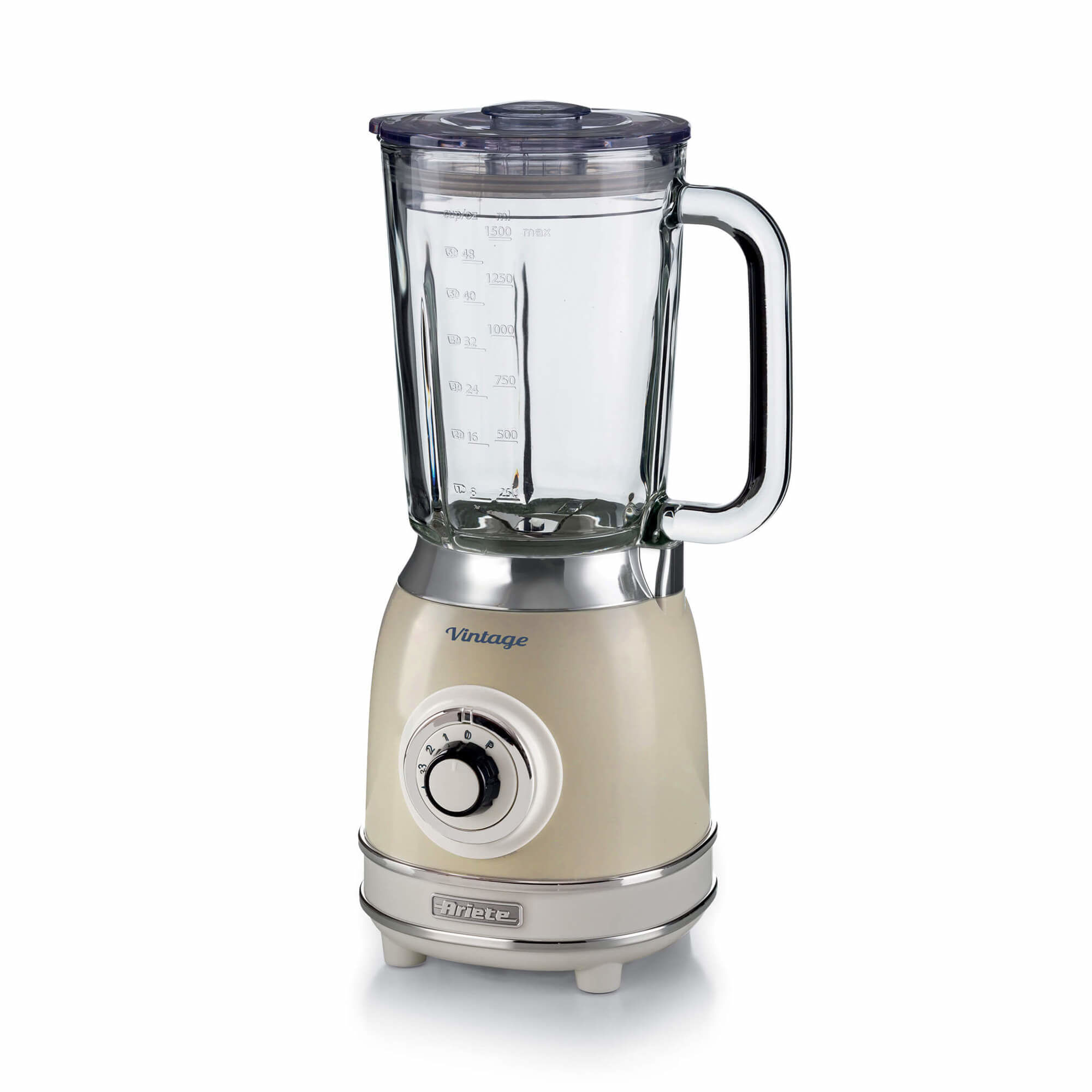 Ariete 0583/03 Frullatore con Tazza in Vetro Vintage Beige