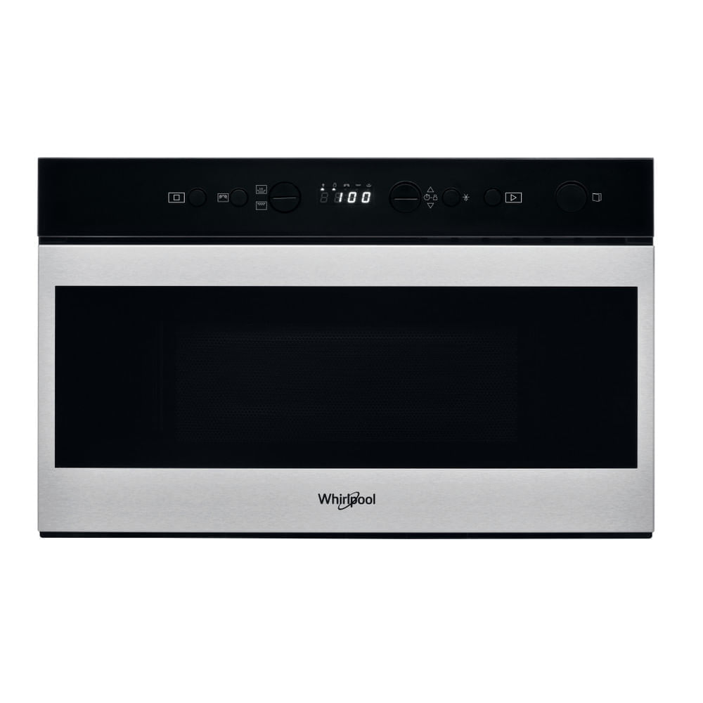 Whirlpool - Microonde steam W7 MN840 finitura in vetro nero da 60 cm Whirlpool Microonde da incasso - W7 MN840