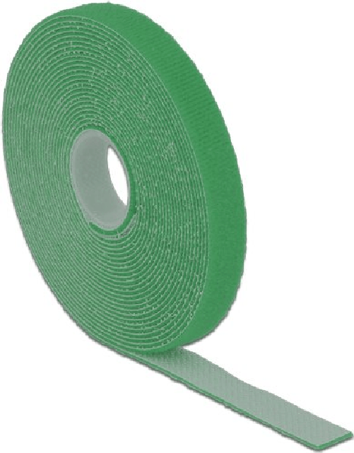 Delock Nastro in velcro su rotolo L 5 m x L 13 mm verde