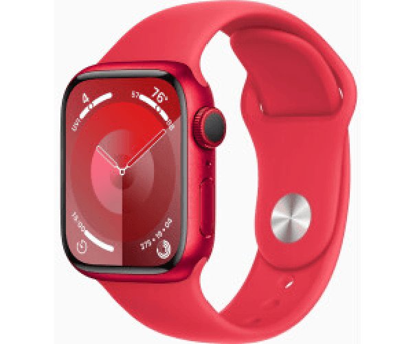 Apple Watch Series 9 GPS Cassa 41m in Alluminio (PRODUCT)RED con Cinturino Sport Band (PRODUCT)RED - M/L
