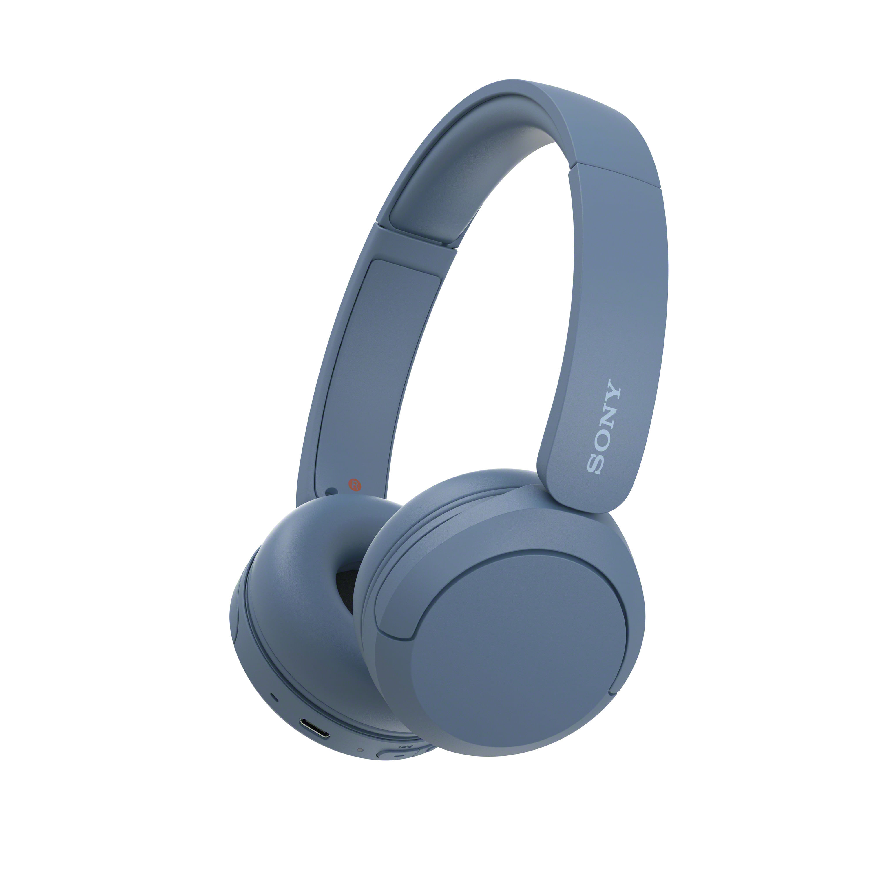 Sony Cuffie Bluetooth Wireless WH-CH520 Durata della Batteria Fino a 50 Ore con Ricarica Rapida Stile On-ear Blu