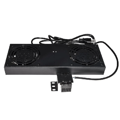 Link kit 2 ventole con termostato per armadi rack a muro link colore nero Link Accessori LKVENT2 porta accessori Pannello per ventola