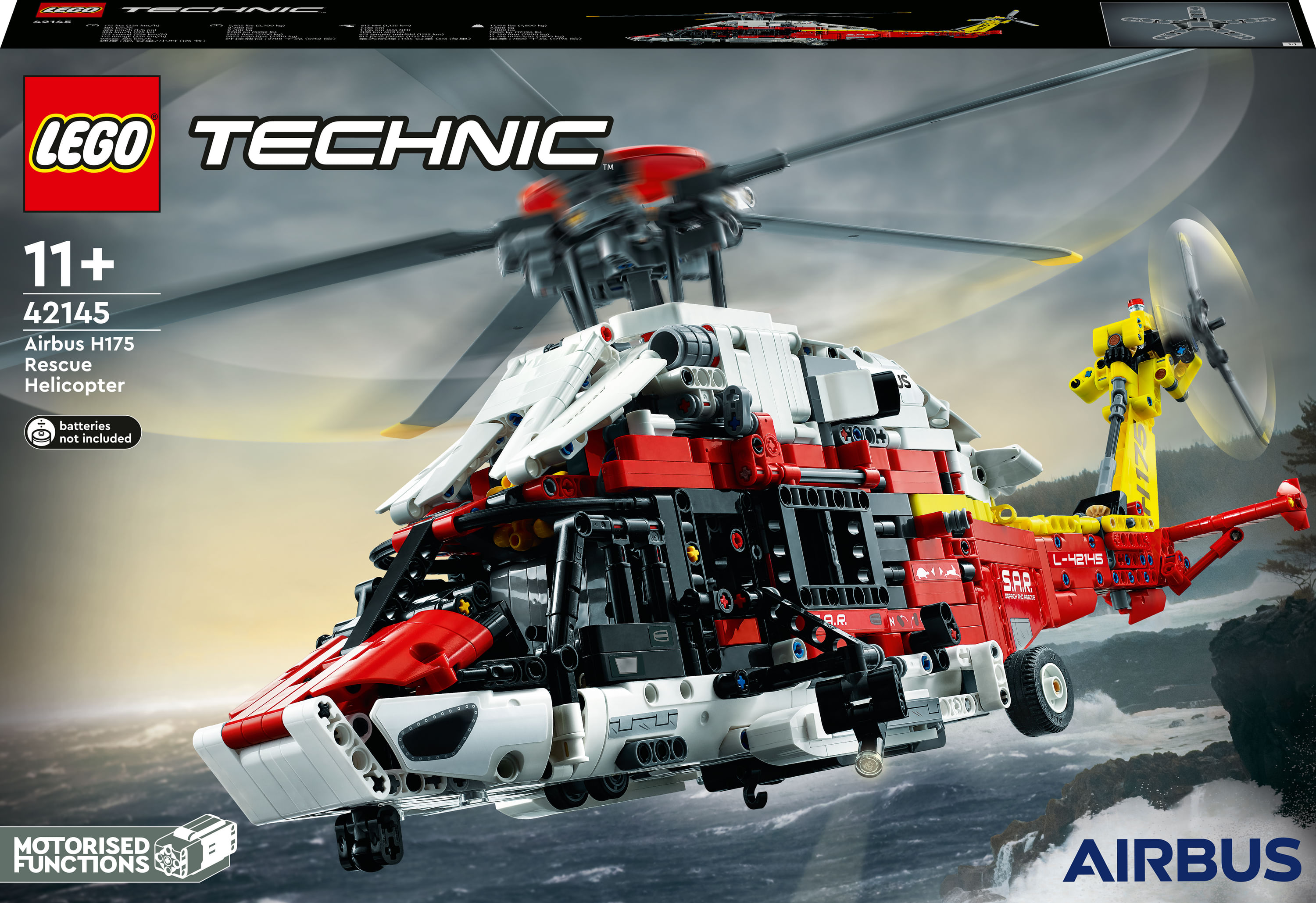 LEGO Technic 42145 Elicottero di Salvataggio Airbus H175 LEGO Technic Elicottero di salvataggio Airbus H175