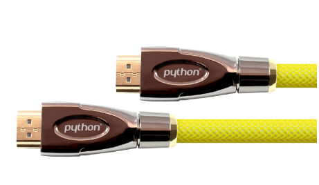 PYTHON Cavo HDMI 2.0 2m Ethernet 4K2K UHD placcato oro OFC giallo Alcasa GC-M0028 cavo HDMI 2 m HDMI tipo A (Standard) Giallo
