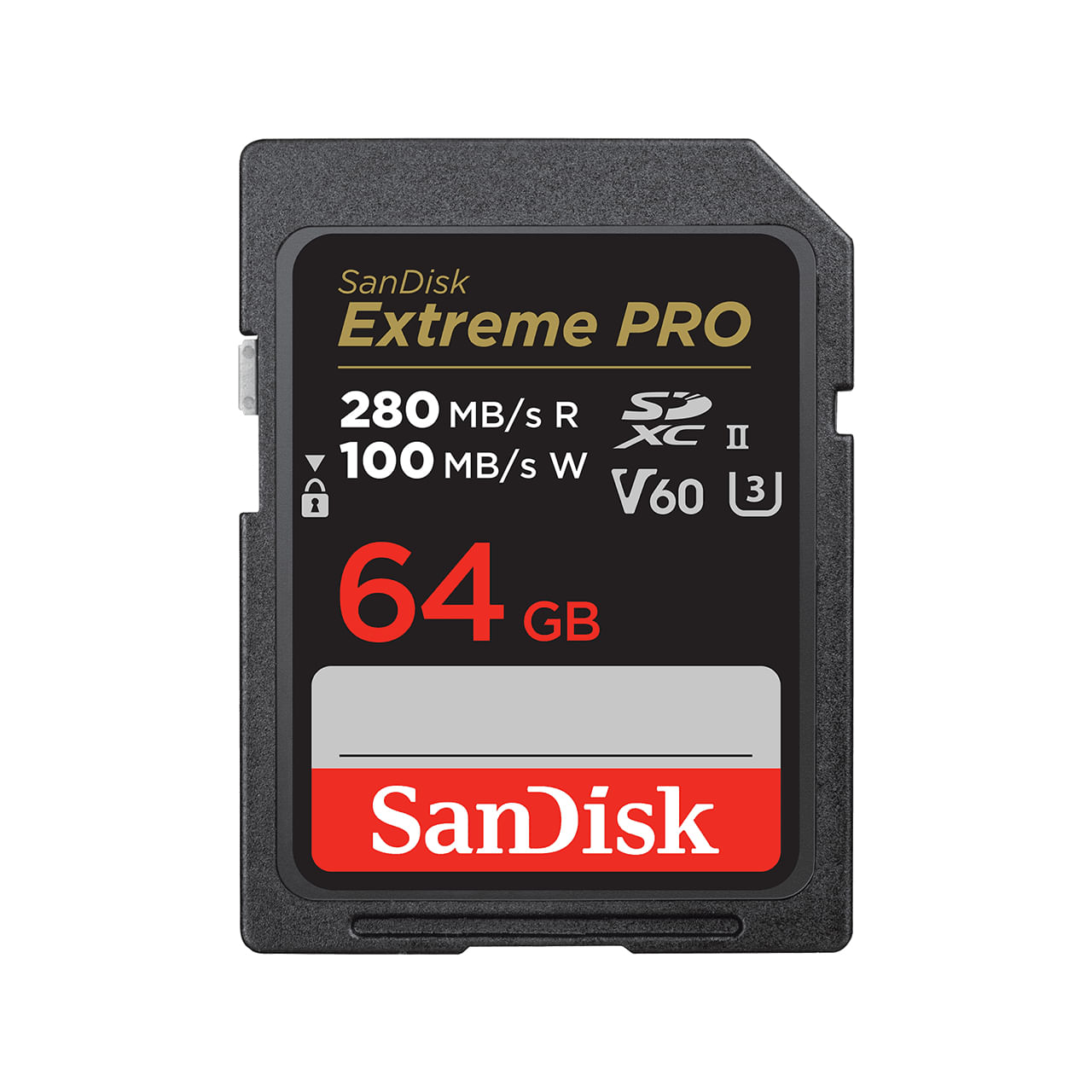 SanDisk SDSDXEP-064G-GN4IN memoria flash 64 GB SDXC UHS-II Classe 10 (PRO 64GB V60 UHS-II SD CARDS - 280/100MB/S V60 C10 SanDisk SDSDXEP-064G-GN4IN me