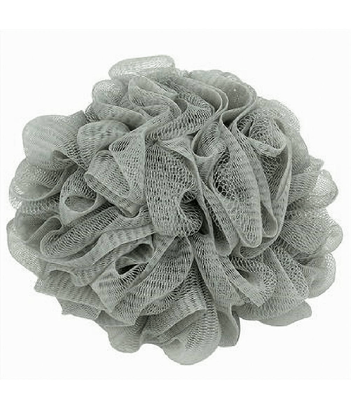 Set 2pz Spugna Rete Spugnetta Doccia Bagno Esfoliazione Pelle Corpo Grigia 79581 -