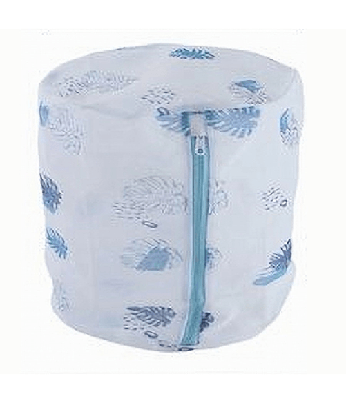 Cleafe-sacchetto Bucato Lavaggio Rete Con Cerniera Biancheria 40x50cm A Fantasia 87437 -