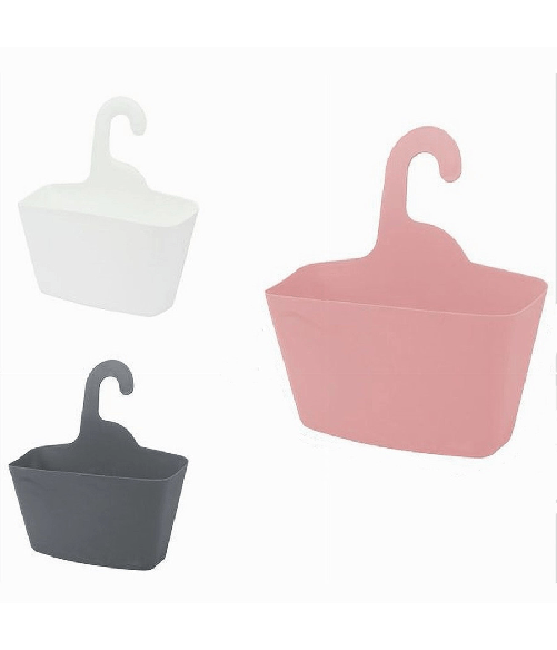 Cleafe-cestino Porta Oggetti Con Gancio Appendere Doccia Bagno Casa Vari Colori 79459 -