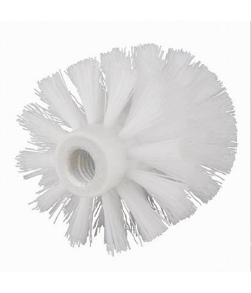 Testina Tonda Per Scopino Wc Ricambio Spazzolone Pulizia Bagno Bianco 10cm 79825 -