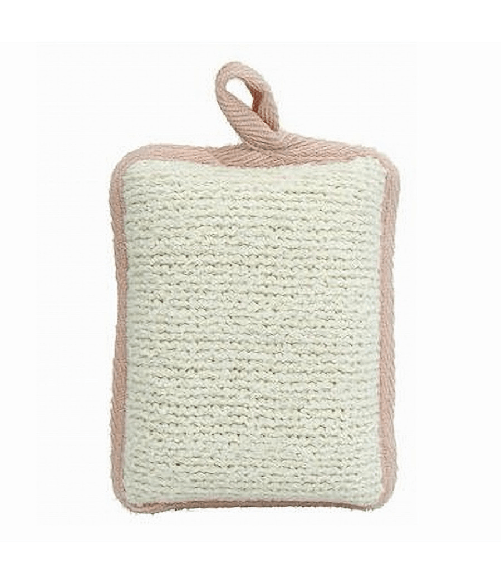 Spugna Doccia Esfoliante Bagno Per Cura Corpo Bombata 13x9.5x4.5 Cm Rosa 79649 -
