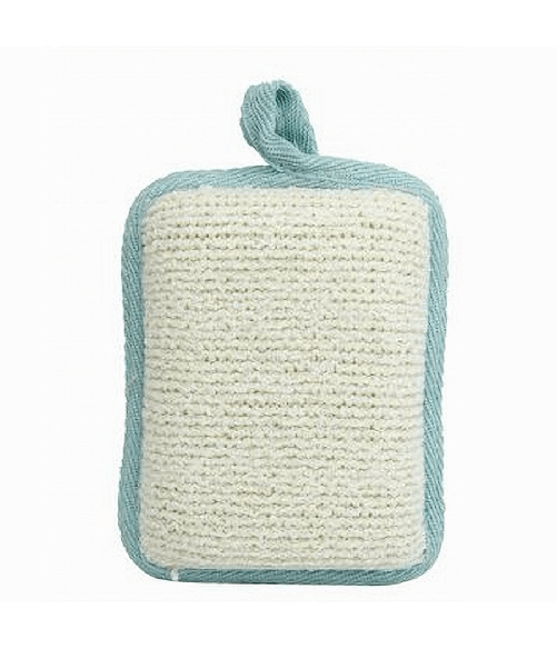 Cleafe-spugna Doccia Esfoliante Bagno Per Cura Corpo Bombata 13x9.5x4.5cm Azzurro 79652 -