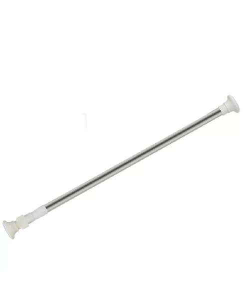 Cleafe-bastone Silver Estensibile Asta Appendiabiti Tende Regolabile Da 70-120 Cm 59408 -