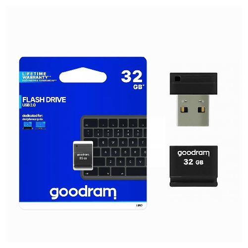 Nano Pendrive Chiavetta Di Memoria Usb Tipo A Upi2 32 Gb Usb 2.0 Nera Upi2-32gb -