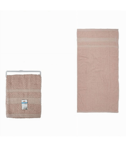 Cleafe-asciugamano Da Bagno Telo In Cotone Morbida 70 X 140 Cm 410 Gr Colore Rosa 79489 -
