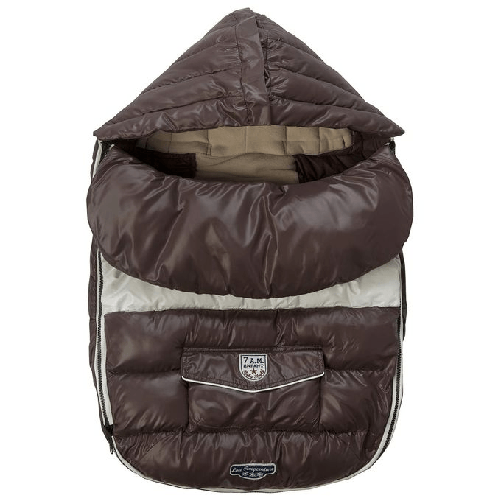 7AM ENFANTS Sacco Invernale Baby Shield – Coprigambe Termico per Passeggini, Colore Marron Glacé, Alta Protezione Termica e Vento