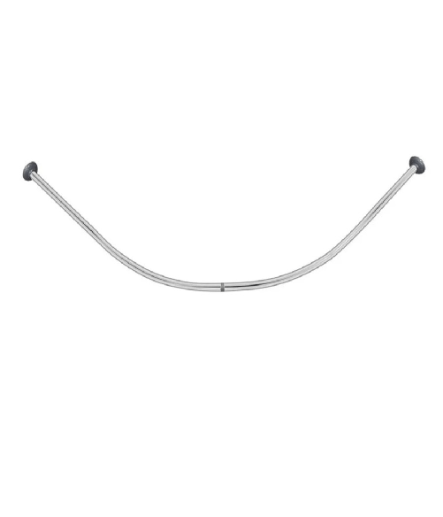Bastone Asta Per Tenda Doccia Barra Curva Angolare Cromata 90 X 90cm Bagno 59802 -