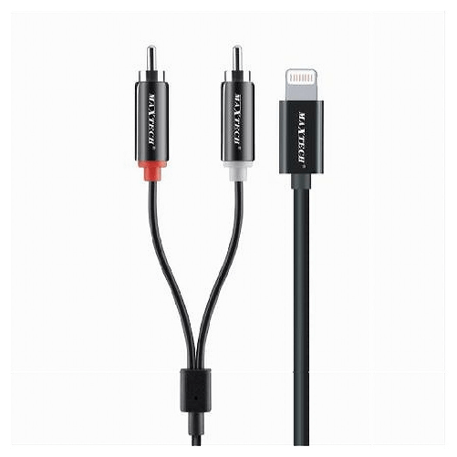 Maxtech-cavo Lightning A 2xrca 150cm Adattatore Stereo Y Splitter Audio 4d Sound Rca-ip01 -