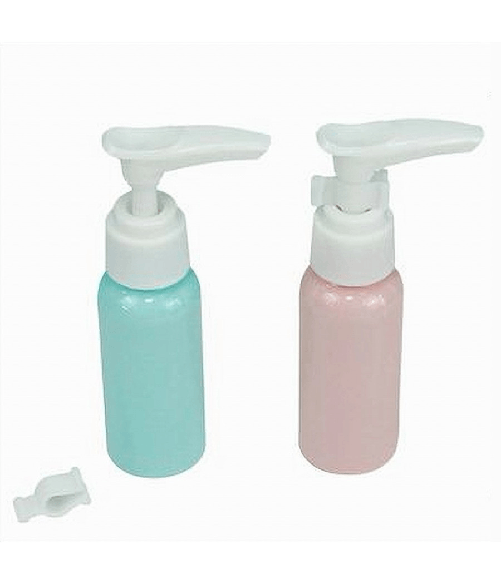 Cleafe-set 4 Pz Bottiglia Da Viaggio Flacone Vuoto 50ml Con Erogatore Per Lozione 79377 -