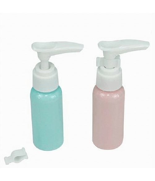 Cleafe-set 4 Pz Bottiglia Da Viaggio Flacone Vuoto 35ml Con Erogatore Per Lozione 79376 -