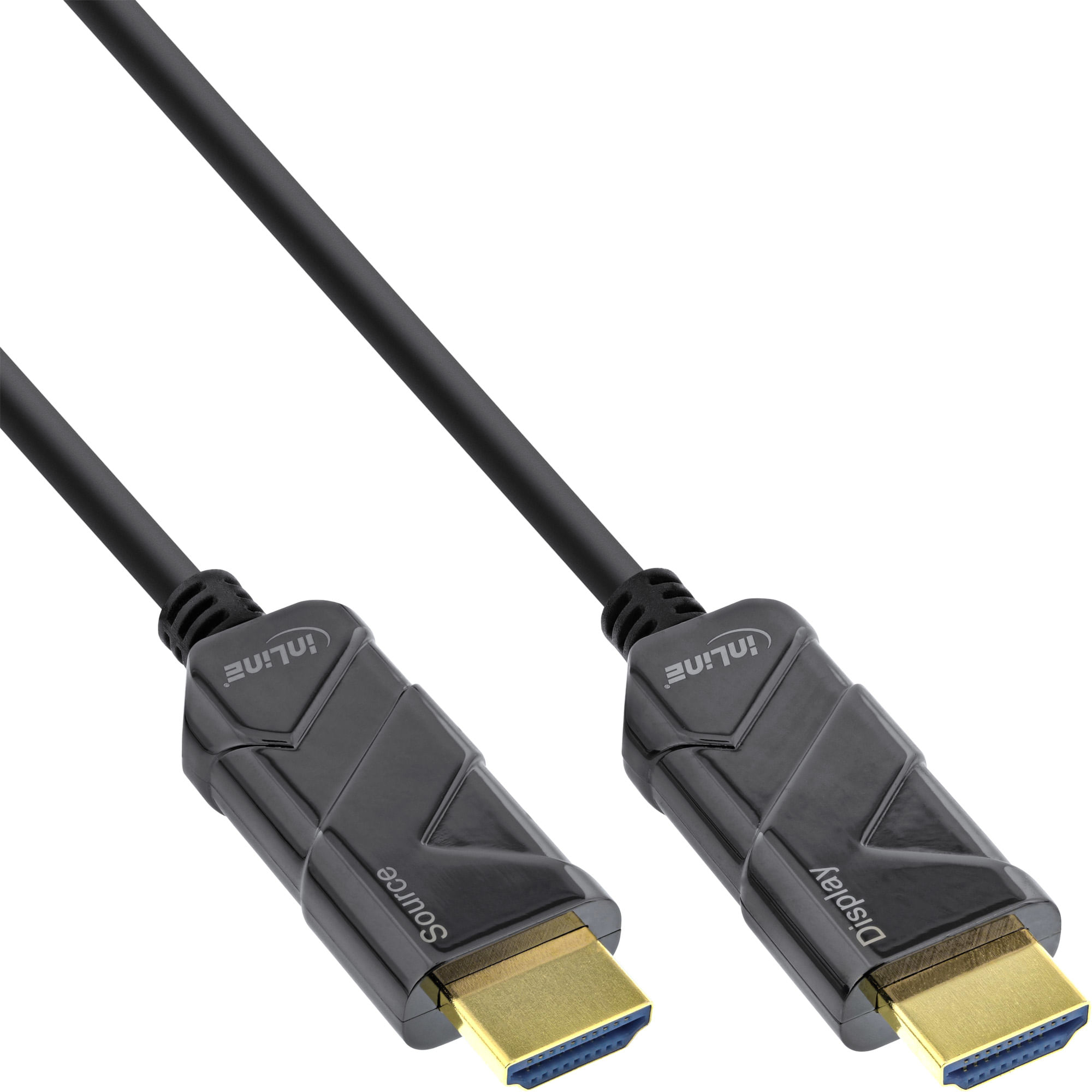 InLine Cavo HDMI AOC - Cavo HDMI ad altissima velocità - 8K4K - nero - 40 m InLine Cavo HDMI AOC, Ultra High Speed HDMI Cable, 8K4K, nero, 40m