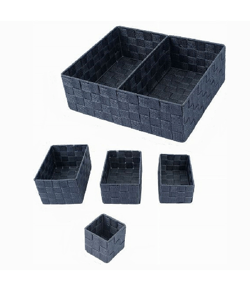 Cleafe-11 Pz Scatole Tessuto Componibili Organizer Bagno Armadi Cassetti Scaffali 79080 -
