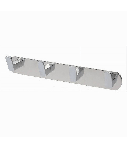 Cleafe-appendiabiti Con 4 Ganci Appendino Asciugamano Bagno Casa Cucina Cromato 59733 -