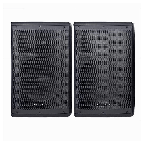 Maxtech-coppia Casse Audio Acustiche 4000w Extreme Sound Woofer 15" Bluetooth Usb Djn-15 -