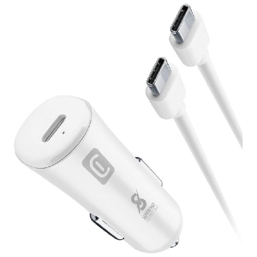Cellular Line Cellularline Super Fast Car Power Kit 25W - USB-C to USB-C - Samsung Cellularline Super Fast Car Power Kit 25W - USB-C to USB-C - Samsun