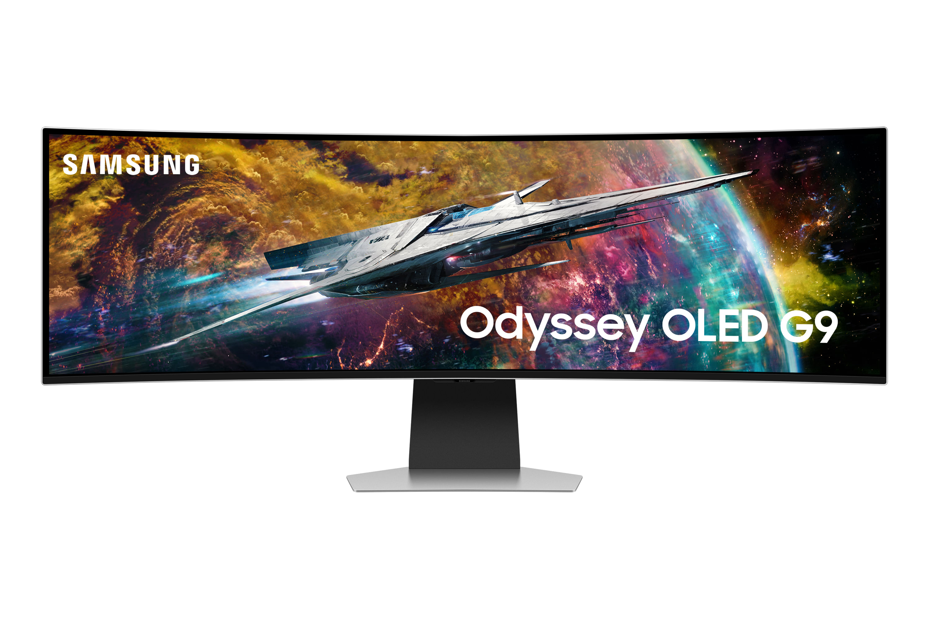 Samsung Odyssey OLED G9 G95SC Monitor PC 1245 cm (49") 5120 x 1440 Pixel Dual QHD Argento Samsung G95SC Monitor PC 124,5 cm (49") 5120 x 1440 Pixel Du