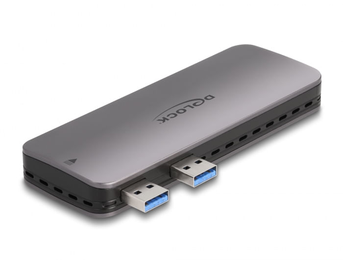 Delock Anschlsse extern 2x SuperSpeed USB 10 Gbps (USB 3.2 Gen 2) Typ-A Stecker 1x SuperSpeed USB 10 Gbps (USB 3 DeLOCK Alloggiamento USB 3.2 Gen 2 pe