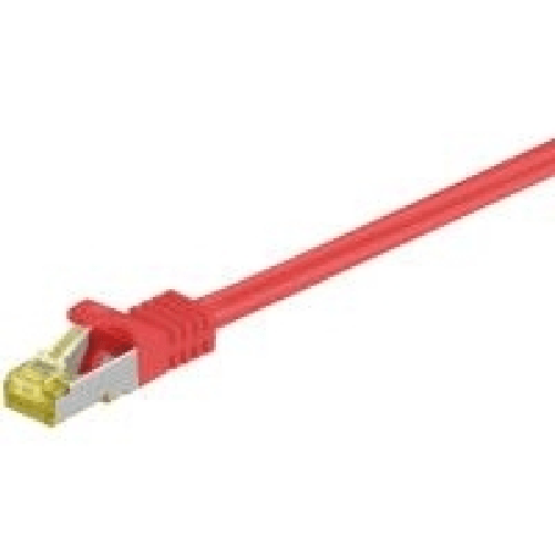 Goobay CAT 7, 5m cavo di rete Rosso Cat7 S/FTP (S-STP)