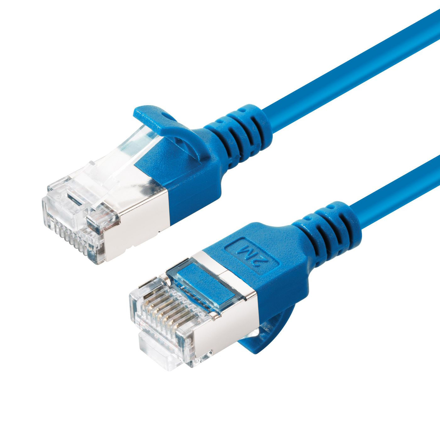 Microconnect V-FTP6A03B-SLIM cavo di rete Blu 3 m Cat6a U/FTP STP (CAT6A U-FTP Slim LSZH 3m - Network Cable Blue - Warra Microconnect V-FTP6A03B-SLIM