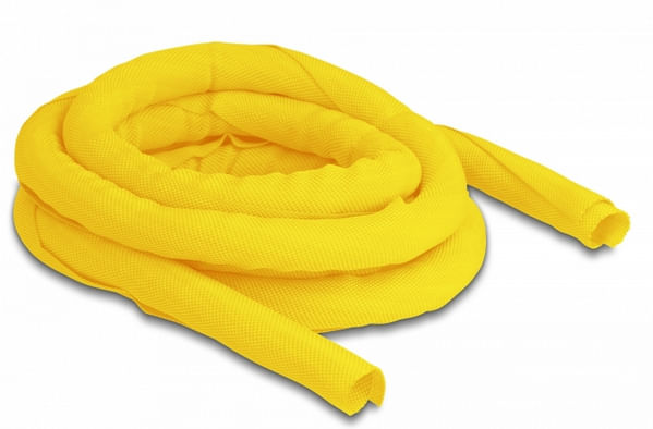 Delock Tubo flessibile in tessuto Delock a chiusura automatica resistente al calore 2 m x 16 mm giallo DeLOCK Manicotto intrecciato autochiudente resi