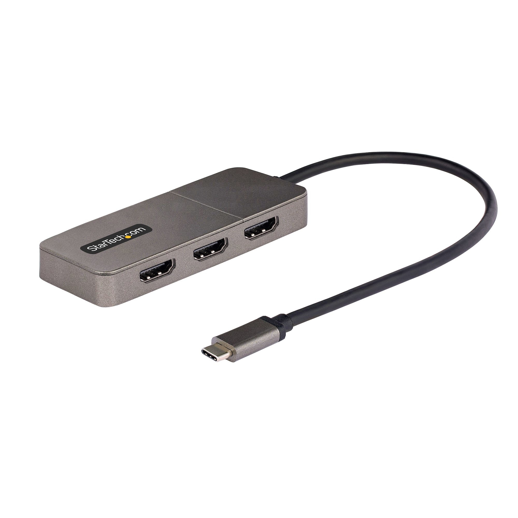 StarTech.com Adattatore USB-C HDMI a 3 Porte - MST Hub USB C a HDMI 4K 60Hz - Convertitore da USB Type StarTech.com Adattatore USB-C HDMI a 3 Porte -