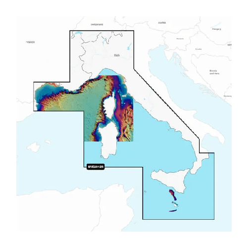 GARMIN navionics+ VISION NVEU012R Mediterraneo Occidentale art.010-C1238-00
