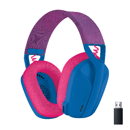 Logitech G G435 Cuffia Padiglione Auricolare Bluetooth Blu-Bianco Logitech G G435 LIGHTSPEED Cuffie Gaming Wireless Bluetooth - Cuffie Over Ear Legger