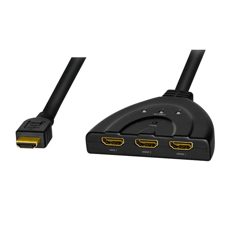 Logilink Switch HDMI3 portebidirezionale1x3/3x14K/30HzCEC LogiLink HD0040 conmutador de vídeo HDMI