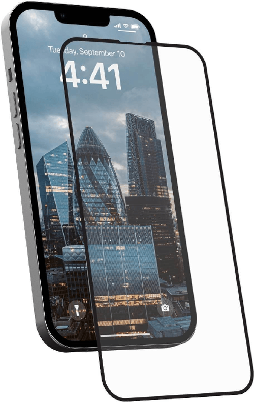 UAG Workflow iPhone 13 / 14 Industrial Grade Screen Protector - Screen protector for mobile phone - glass - frame colour