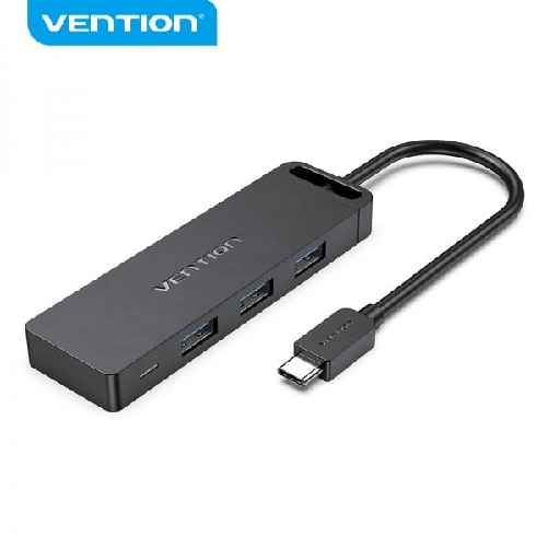 Vention HUB 5 in 1 USB-C a 3xUSB3.0/USB-C(Gen1)/Micro-B alimentato - 015 m - Colore nero