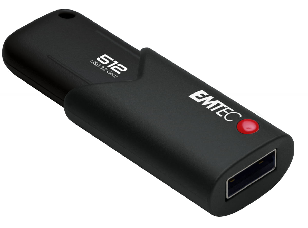 Emtec B120 Click Secure unità flash USB 512 GB USB tipo A 3.2 Gen 2 (3.1 Gen 2) Nero
