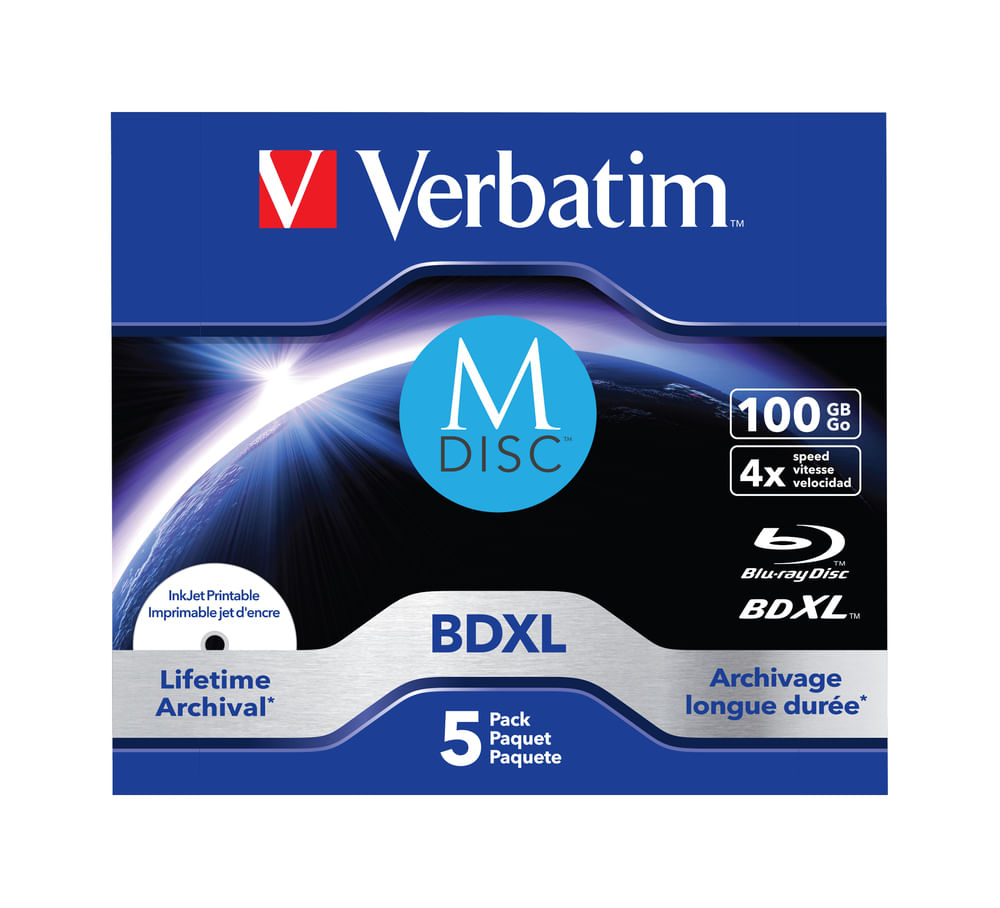 Verbatim 43834 disco vergine Blu-Ray BDXL 100 GB 5 pz
