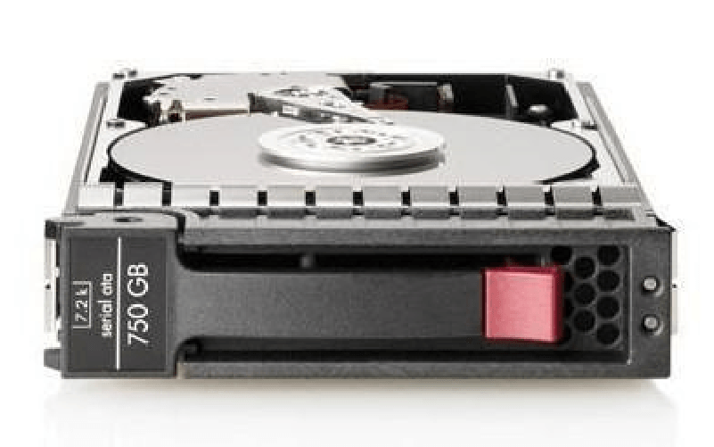 Hewlett Packard Enterprise HPE 750GB, 3G, SATA, 7.2K rpm, LFF, 3.5-inch, Midline disco rigido interno 7200 Giri/min 3.5" HPE 750GB, 3G, SATA, 7.2K rpm